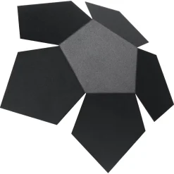 Applique en acier 2 lampes 30x30x8cm Sollux