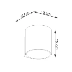 Applique en acier 1 lampes 10x12.5x10cm Sollux