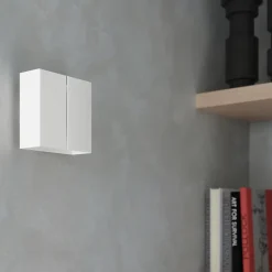 Applique en acier 2 lampes 18x18x9cm Sollux