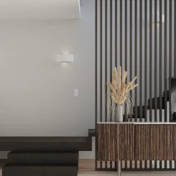 Applique en acier 2 lampes 34x8x14cm Sollux