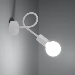 Applique en acier 1 lampes 25x8x20cm Sollux