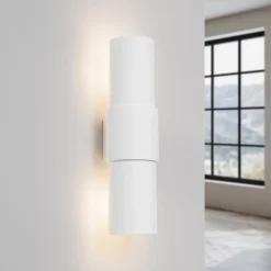 Applique en acier 2 lampes 10x12x37cm Sollux