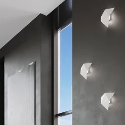 Applique en acier 2 lampes 27x8x25cm Sollux