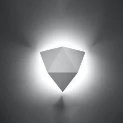 Applique en acier 2 lampes 27x8x25cm Sollux