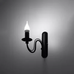 Applique en acier 1 lampes 6x25x25cm Sollux