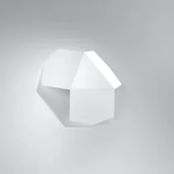 Applique en acier 2 lampes 30x30x8cm Sollux