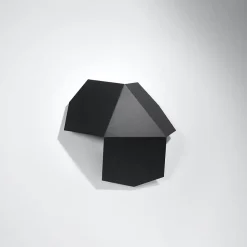 Applique en acier 2 lampes 30x30x8cm Sollux