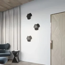 Applique en acier 2 lampes 30x30x8cm Sollux