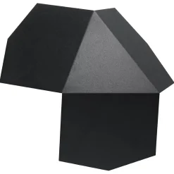 Applique en acier 2 lampes 30x30x8cm Sollux