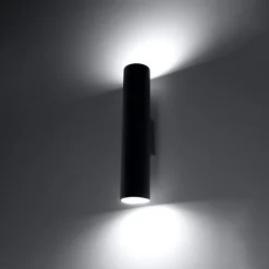 Applique en acier 2 lampes 6x8x30cm Sollux