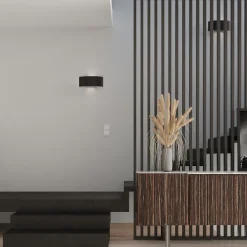 Applique en acier 2 lampes 34x8x14cm Sollux