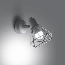 Applique en acier 1 lampes 18x15x18cm Sollux