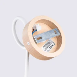 Applique en acier/bois 1 ampoule 4000K - 10x19x24cm Sollux