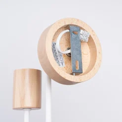 Applique en acier/bois 1 lampes 8x19x18.5cm Sollux