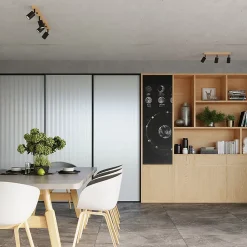 Applique en acier/bois 1 lampes 16x10x16cm Sollux