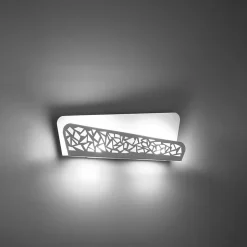 Applique en acier/PVC 2 ampoules 3000K - 40x6x15cm Sollux