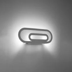 Applique en acier/PVC 2 lampes 40x6x15cm Sollux