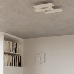 Applique en acier/verre 2 ampoules 4000K - 27x7x37cm Sollux