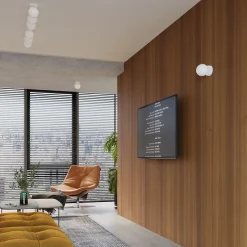 Applique en acier/verre 1 ampoule 3000K - 12x14x12cm Sollux