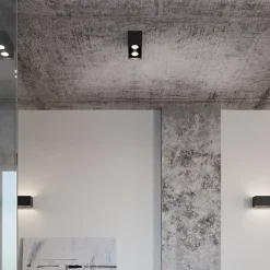 Applique en aluminium 2 ampoules 3000K - 20x12x10cm Sollux