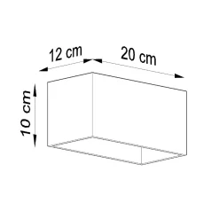 Applique en aluminium 2 ampoules 3000K - 20x12x10cm Sollux