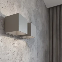 Applique en aluminium 2 ampoules 3000K - 26x12x11cm Sollux