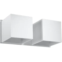 Applique en aluminium 2 ampoules 3000K - 26x12x11cm Sollux