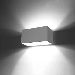 Applique en aluminium 2 lampes 20x12x10cm Sollux