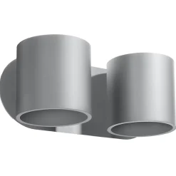 Applique en aluminium 2 lampes 26x12x10cm Sollux