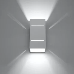 Applique en aluminium 1 lampes 10x12x20cm Sollux