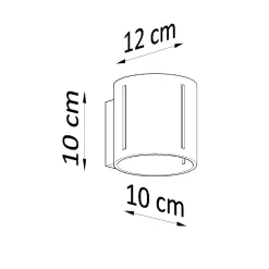 Applique en aluminium 1 lampes 10x12x10cm Sollux