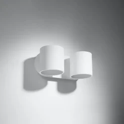 Applique en aluminium 2 lampes 26x12x10cm Sollux