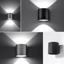 Applique en aluminium 1 lampes 10x12x10cm Sollux