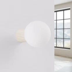 Applique en aluminium/verre 1 lampes 12x17x12cm Sollux