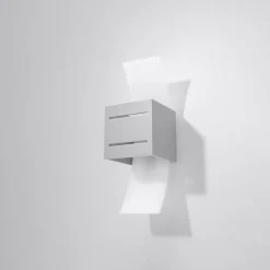 Applique en aluminium/verre 1 ampoule 4000K - 10x12x30cm Sollux