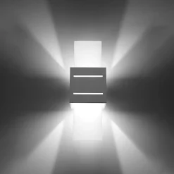 Applique en aluminium/verre 1 ampoule 4000K - 10x12x30cm Sollux