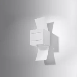 Applique en aluminium/verre 1 ampoule 4000K - 10x12x30cm Sollux