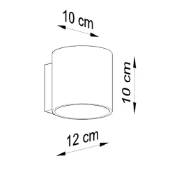 Applique en bois 1 ampoule 3000K - 10x12x10cm Sollux