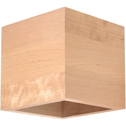 Applique en bois 1 ampoule 4000K - 10x12x10cm Sollux