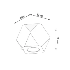 Applique en bois 1 ampoule 3000K - 12x14x12cm Sollux