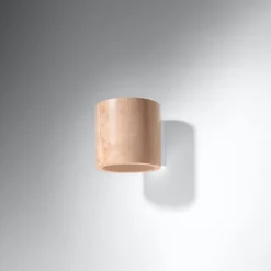 Applique en bois 1 ampoule 4000K - 10x12x10cm Sollux