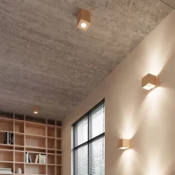 Applique en bois 1 lampes 10x12x10cm Sollux