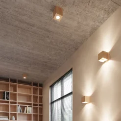 Applique en bois 1 lampes 10x12x10cm Sollux