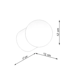 Applique en bois 1 lampes 12x17x12cm Sollux