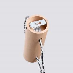 Applique en bois/verre 1 ampoule 3000K - 6x25x67cm Sollux