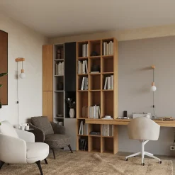 Applique en bois/verre 1 ampoule 3000K - 6x25x67cm Sollux