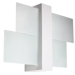 Applique en bois/verre 1 ampoule 3000K - 43x12x30cm Sollux