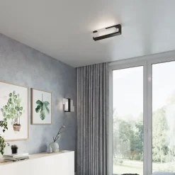 Applique en bois/verre 1 ampoule 3000K - 43x12x30cm Sollux