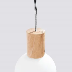 Applique en bois/verre 1 lampes 6x25x67cm Sollux