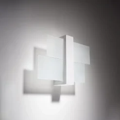 Applique en bois/verre 1 lampes 43x12x30cm Sollux